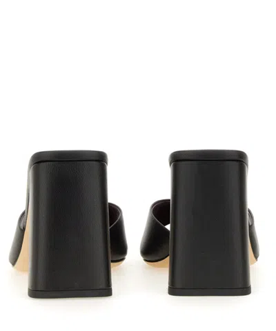 Staud Open-toe Slip-on Sandals In Black