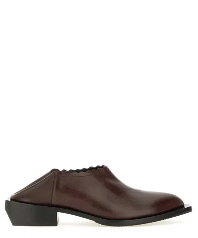 Moschino Women's Shootie Cuban Heel In Brown