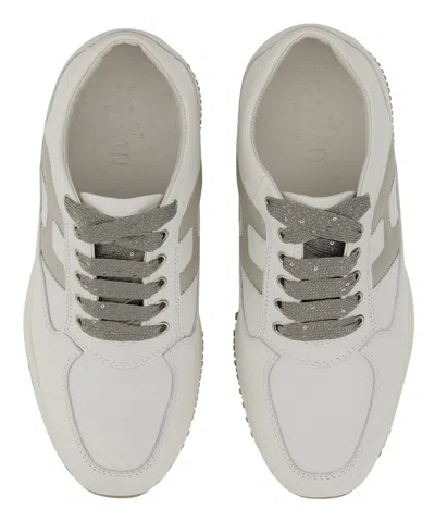 Shop Hogan Interactive Sneakers In White