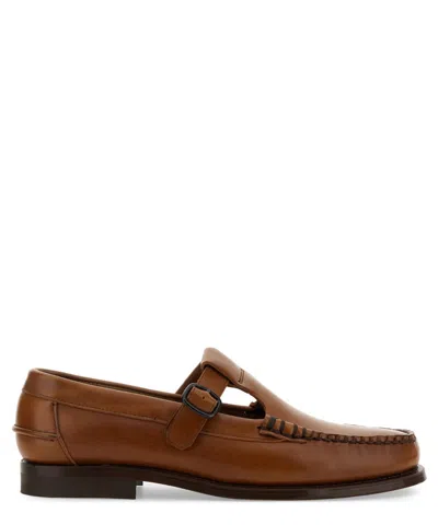 Hereu Alber Sport T-bar Loafer In Brown
