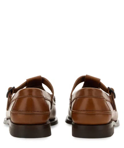Hereu Alber Sport T-bar Loafer In Brown