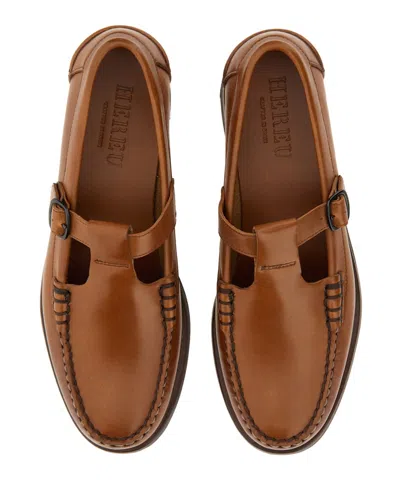 Hereu Alber Sport T-bar Loafer In Brown