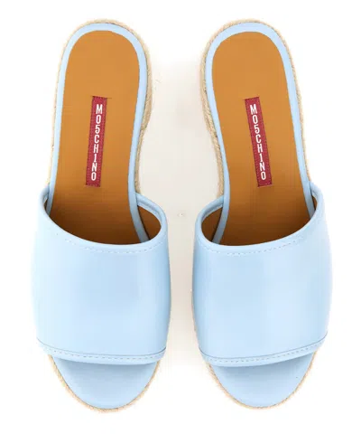 M05ch1n0 Jeans Denim Footbed. In Lightblue