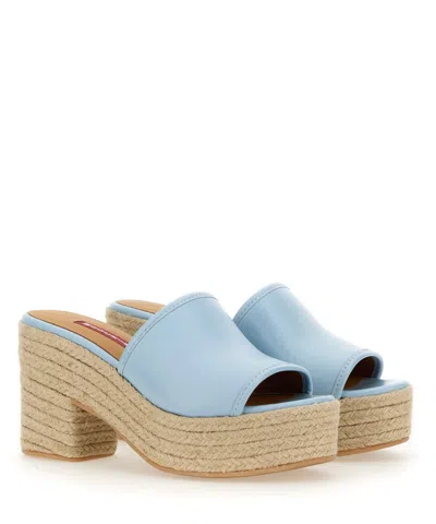 M05ch1n0 Jeans Denim Footbed. In Lightblue