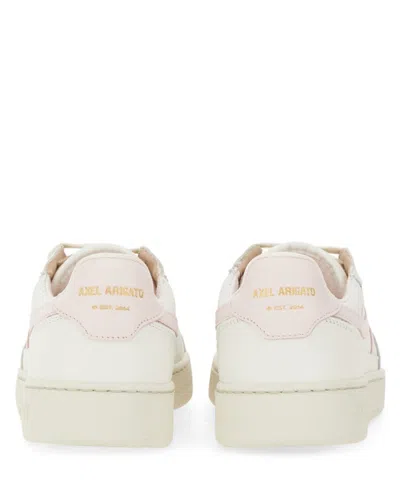 Axel Arigato Suede Dice Stripe Sneakers In White