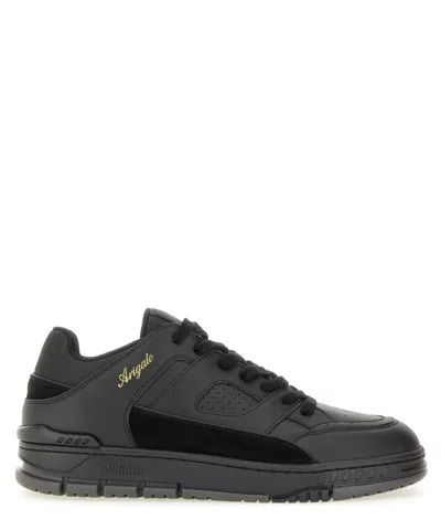 Axel Arigato Area Lo Sneakers In Black Suede And Leather In Black