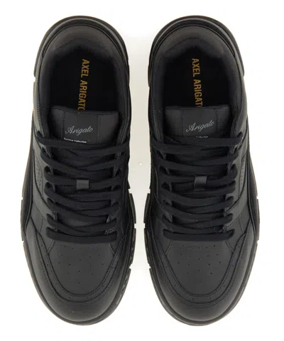 Axel Arigato Area Lo Sneakers In Black Suede And Leather In Black