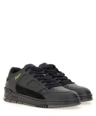 Axel Arigato Area Lo Sneakers In Black Suede And Leather In Black