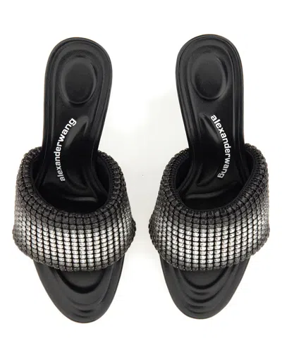 Alexander Wang Black Heiress Heeled Sandals In Black