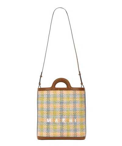 Marni Tropicalia Micro Tote Bag In Multicolor