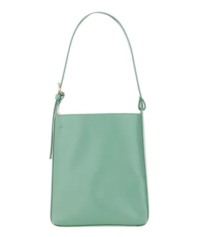 Shop Apc Virginie Small Shoulder Bag In Green