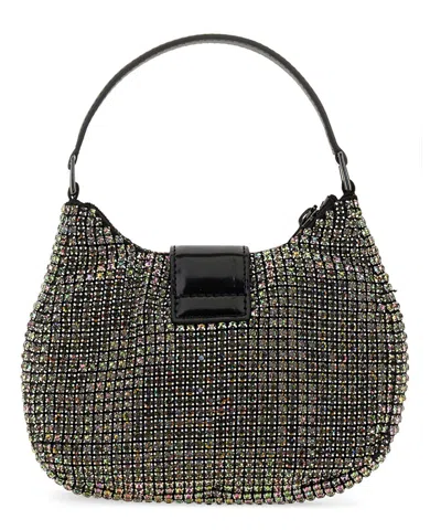 Self-portrait Multi Rhinestone Crescent Micro Bag In Multicolor