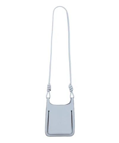 Mcm Pastel Light Blue Leather Mini Himmel Hobo Crossbody Bag In Lightblue