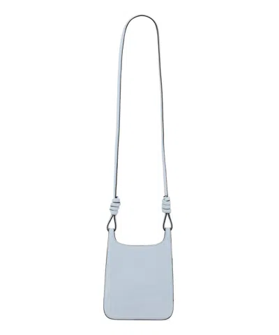 Mcm Pastel Light Blue Leather Mini Himmel Hobo Crossbody Bag In Lightblue