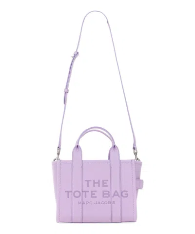 Marc Jacobs The Leather Small Tote Bag Wisteria In Violet