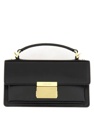 Golden Goose 'venezia' Black Hangbag With Adjustable And Removable Shoulder Strap And Clasp Closure In Black