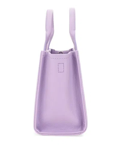 Marc Jacobs The Leather Small Tote Bag Wisteria In Violet