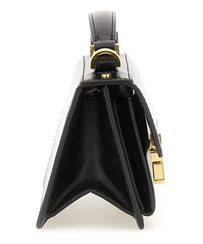Golden Goose 'venezia' Black Hangbag With Adjustable And Removable Shoulder Strap And Clasp Closure In Black