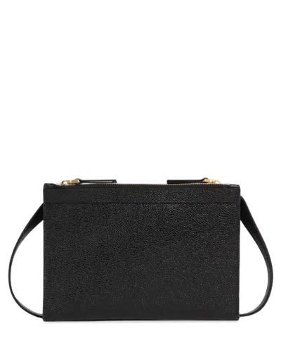 Shop Thom Browne Small Crossbody Bag In Black