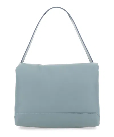Victoria Beckham Puffy Pouch With Chain In Lightblue