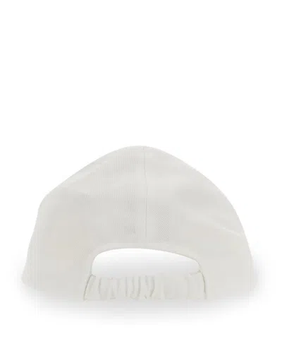 Patou Baseball Hat With Logo In White