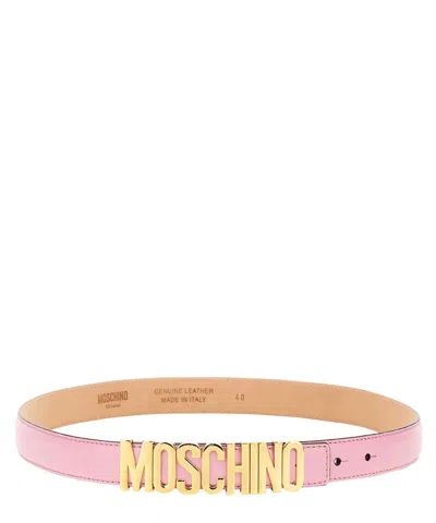 Shop Moschino Belt In Pink