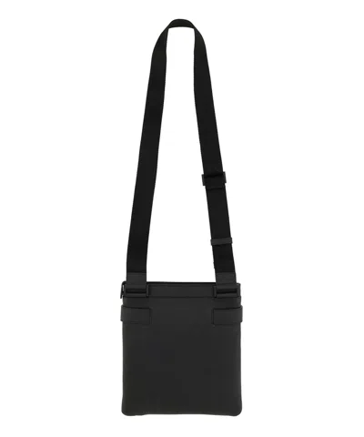 Ferragamo Logo Buckle Rectangular Shoulder Bag In Black