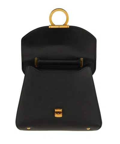 Ferragamo Hooks Mini Handbag In Black