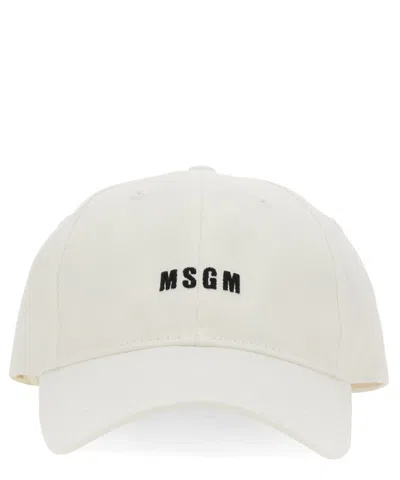 Shop Msgm Cap In White