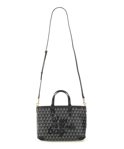 Shop Anya Hindmarch I Am A Plastic Bag Xs Tote Bag In Black