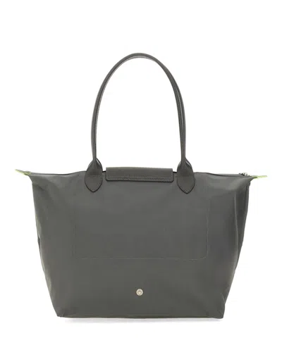 Longchamp Le Pliage Large Shoulder Bag In Grey