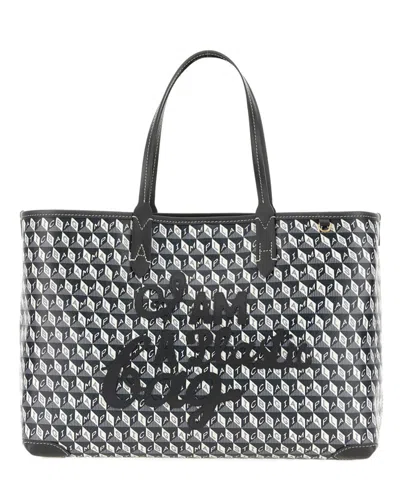 Shop Anya Hindmarch I Am A Plastic Bag Tote Bag In Black