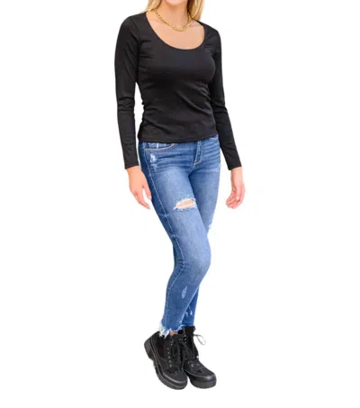 Mittoshop Can You Believe It Basic Top In Black In Black