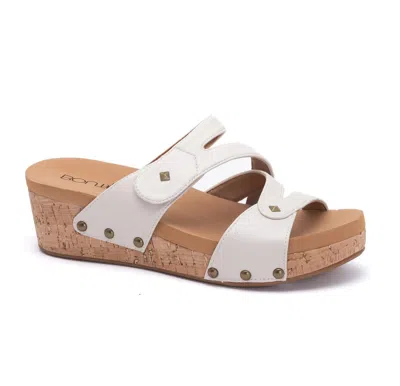 Boutique By Corkys Wander Sandal In Ivory In Multi