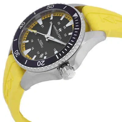 Pre-owned Hamilton Khaki Navy Automatic Black Dial Men's Watch H82395332
