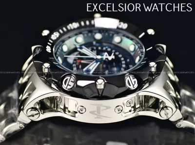 Pre-owned Invicta Reserve Venom Hybrid 51mm Swiss Master Chrono Blk Bezel Hp Ss Watch
