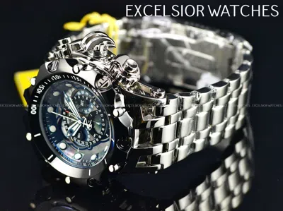 Pre-owned Invicta Reserve Venom Hybrid 51mm Swiss Master Chrono Blk Bezel Hp Ss Watch