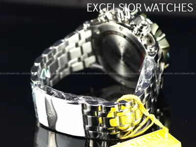 Pre-owned Invicta Reserve Venom Hybrid 51mm Swiss Master Chrono Blk Bezel Hp Ss Watch