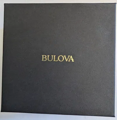 Pre-owned Bulova Precisionist X Diamond Sapphire Rose Gold Black Dial Men's Watch 97d129