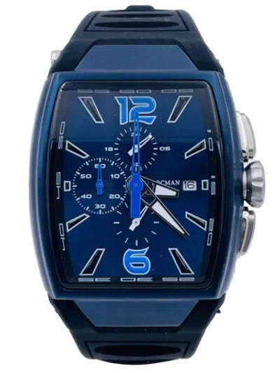 Pre-owned Locman Watch  Tremila Chrono 550kblk/575 Titanium/rubber Very Discounted