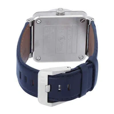 Pre-owned Bell And Ross Br 03-93 Gmt Automatic Blue Dial Men's Watch Br0393-blu-st/sca
