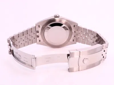 Pre-owned Rolex 2024  Datejust 41 Ref. 126300 - Blue Dial, Smooth Bezel, Jubilee Bracelet