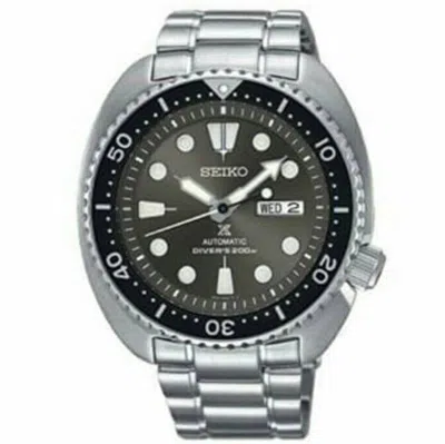 Pre-owned Seiko Prospex Srpc23k1 Turtle Automatic 4r35 Diver's 200m Watch Steel