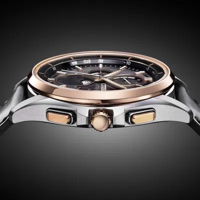 Pre-owned Citizen Attesa By1004-17x Moon Phase Titanium Eco-drive Radio Solar Watch 41.5mm