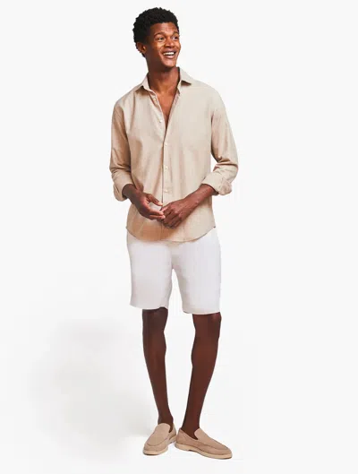 Frescobol Carioca Antonio Cashmere Blend Shirt In Camel