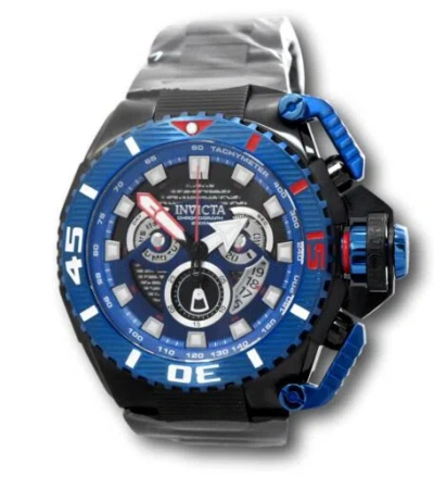 Pre-owned Invicta Sea Hunter Men's 57mm Large Anatomic Black Swiss Chronograph Watch 35011