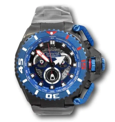 Pre-owned Invicta Sea Hunter Men's 57mm Large Anatomic Black Swiss Chronograph Watch 35011