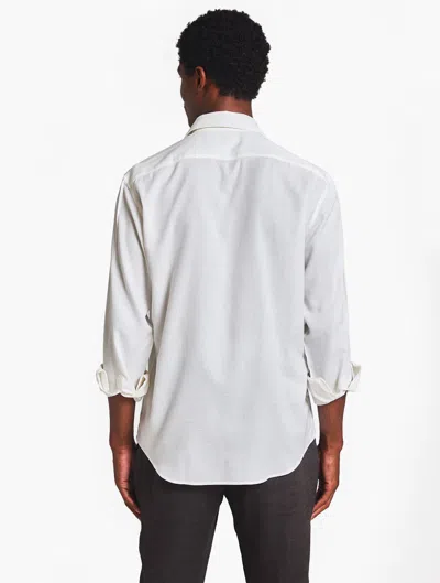 Frescobol Carioca Antonio Wool Blend Shirt In Ivory