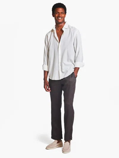 Frescobol Carioca Antonio Wool Blend Shirt In Ivory