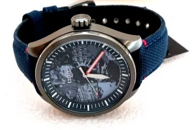 Pre-owned Citizen Eco-drive Aw2037-04w Marvel Presents Spider-man Dial Watch